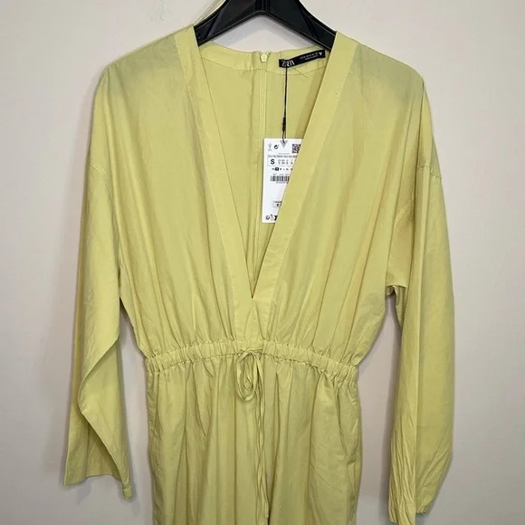 COPY - NWT ZARA Plunging V-Neck Jumpsuit Size Small - Picture 10 of 12